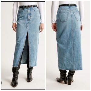 Abercrombie & Fitch Light Blue Maxi Skirt